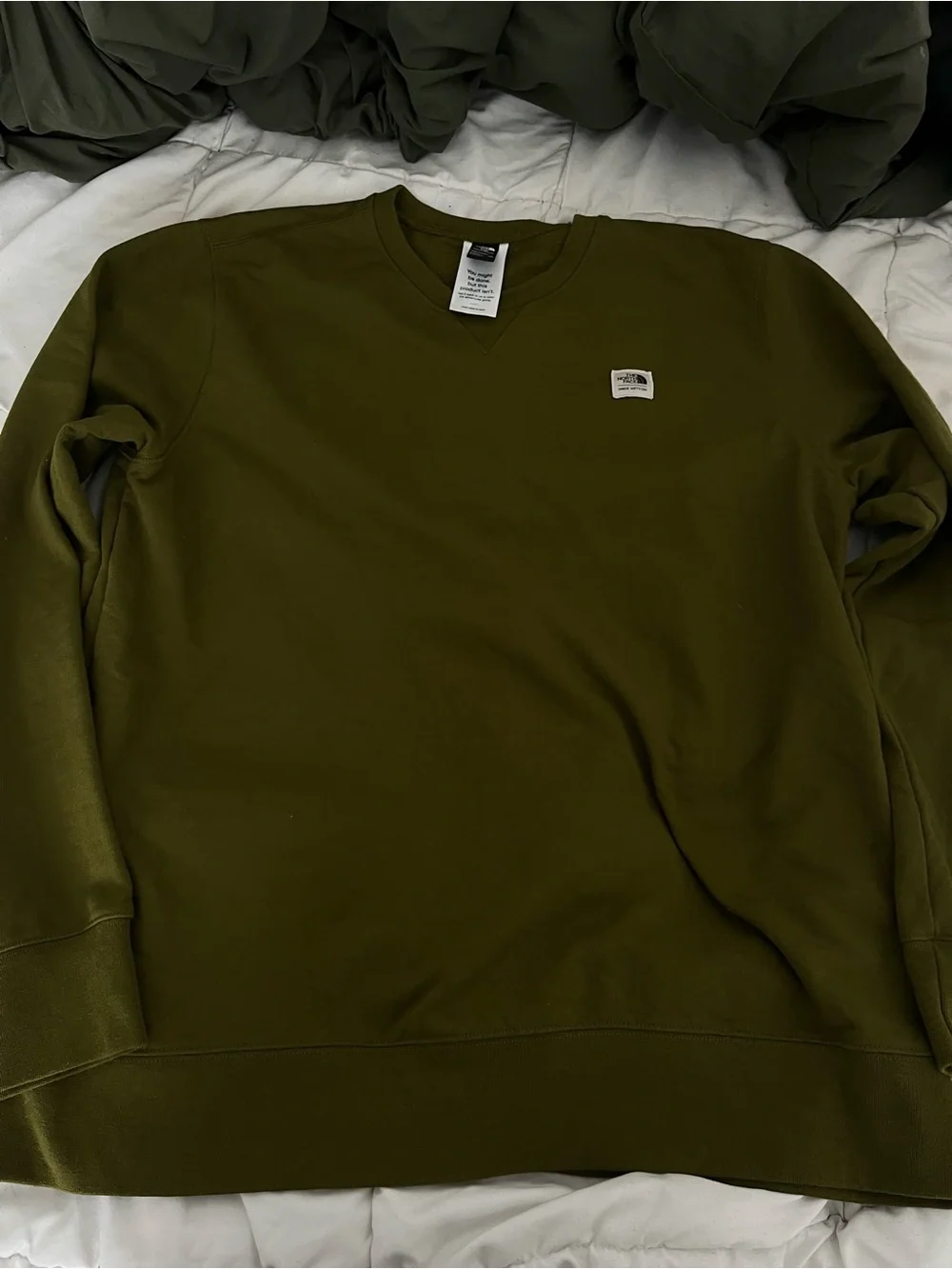 The North Face Olive Green Crewneck Sweatshirt